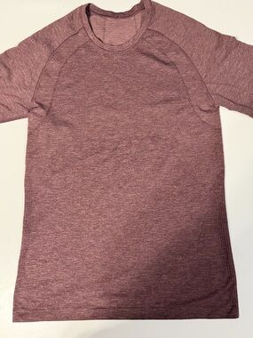 Heathered Mauve Short-Sleeve Crew Tee